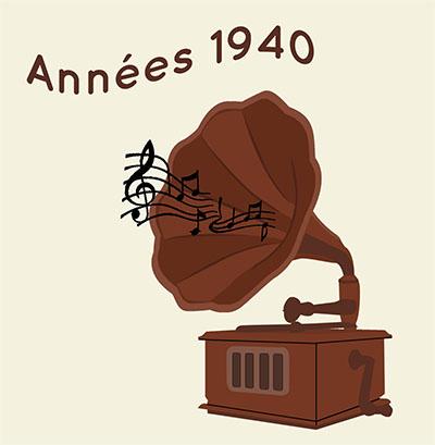 Animation musicale années 1940 - Les années 40